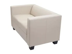 MCW 2er Sofa Lille Leder Creme