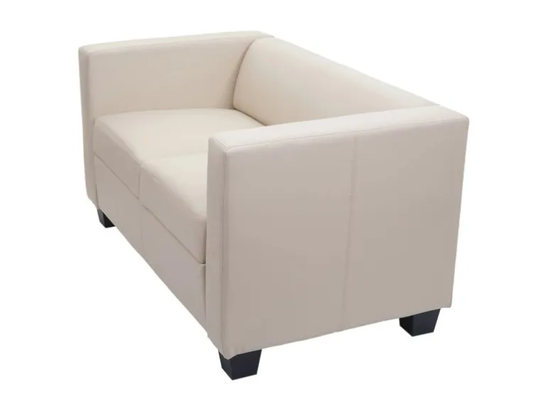 MCW 2er Sofa Lille Leder Creme