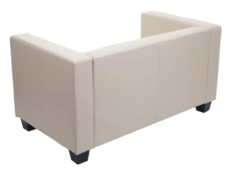 MCW 2er Sofa Lille Leder Creme