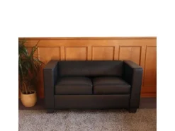 MCW 2er Sofa Lille Schwarz
