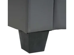 MCW 2er Sofa Moncalieri Kunstleder Dunkelgrau