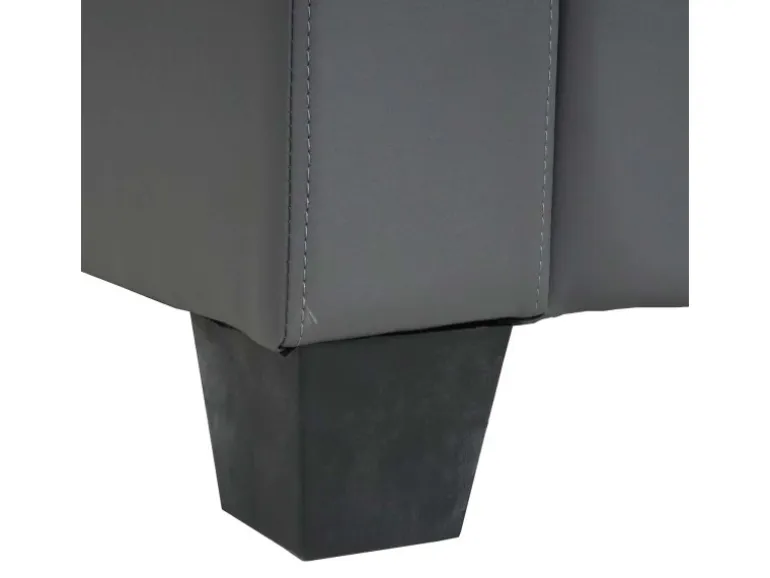 MCW 2er Sofa Moncalieri Kunstleder Dunkelgrau