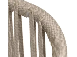 MCW 2er-Set Gartenstuhl N41 Hellgrau Kissen Taupe