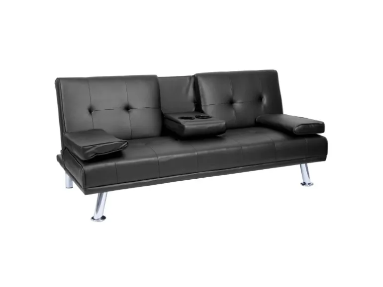 MCW 3er-Sofa F60 Kunstleder Schwarz