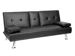MCW 3er-Sofa F60 Kunstleder Schwarz