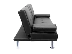 MCW 3er-Sofa F60 Kunstleder Schwarz