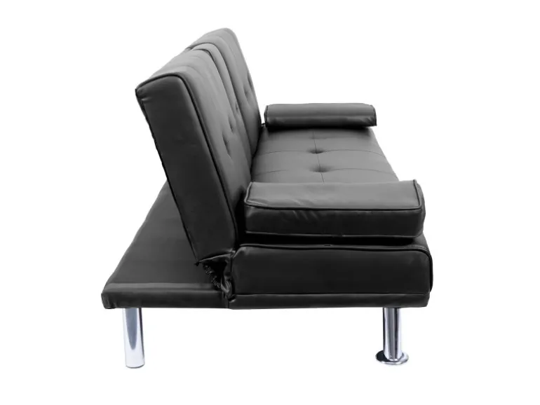 MCW 3er-Sofa F60 Kunstleder Schwarz