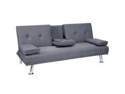 MCW 3er-Sofa F60 Textil Dunkelgrau