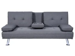MCW 3er-Sofa F60 Textil Dunkelgrau