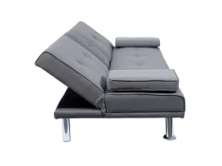 MCW 3er-Sofa F60 Textil Dunkelgrau