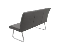 MCW Esszimmer-Set G55Bank Küchenstuhl Stuhl Grau-Braun Bank 180cm