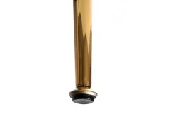 MCW Esszimmerstuhl F18 6er-Set Samt Schwarz Goldene Beine