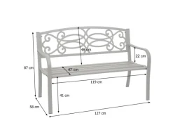MCW Gartenbank F44 Grau