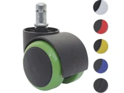 MCW Hartbodenrollen H86 5er Set Grün