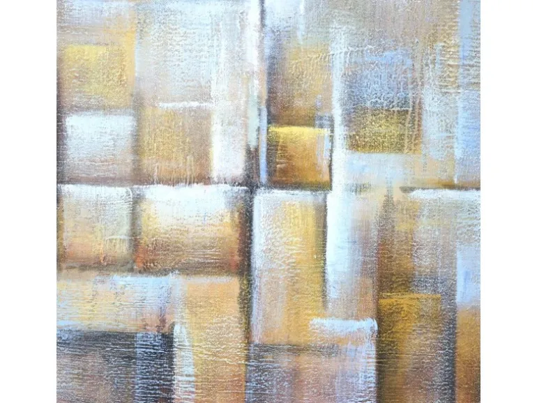 MCW Ölgemälde Cubes Handgemalt