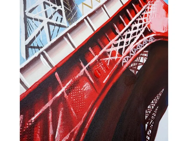 MCW Ölgemälde Eiffelturm Handgemalt