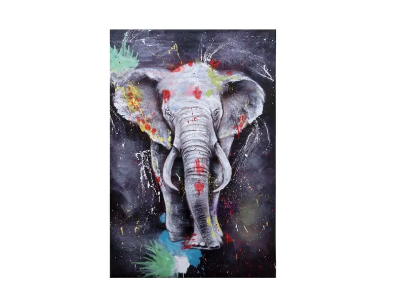 MCW Ölgemälde Elefant H25 Handgemalt 150x100cm