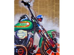 MCW Ölgemälde Motorrad Handgemalt