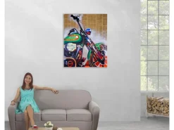 MCW Ölgemälde Motorrad Handgemalt