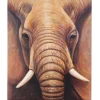 MCW Ölgemälde Nahaufnahme Elefant Handgemalt