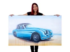 MCW Ölgemälde Oldtimer Handgemalt