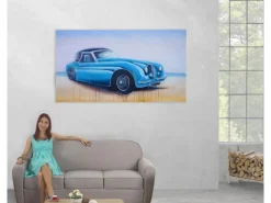 MCW Ölgemälde Oldtimer Handgemalt