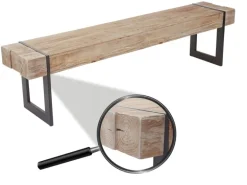MCW Möbel/Bänke/Sitzbänke Naturfarben 180cm