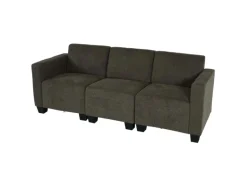 MCW Modular 3-Sitzer Sofa Couch Moncalieri Braun
