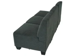 MCW Modular 3-Sitzer Sofa Couch Moncalieri Anthrazit-Grau ohne Armlehnen