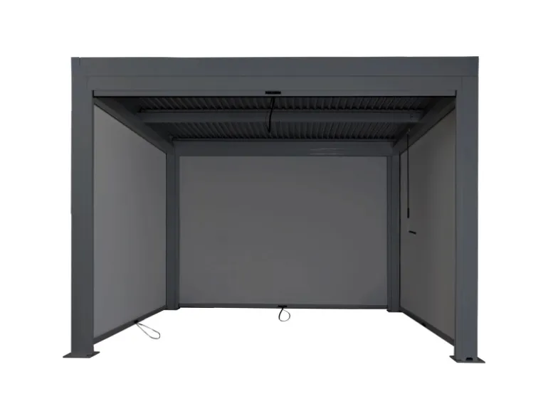 MCW Pergola L46 mit Seitenwand Anthrazit 3x3m