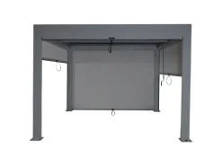 MCW Pergola L46 mit Seitenwand Anthrazit 3x3m