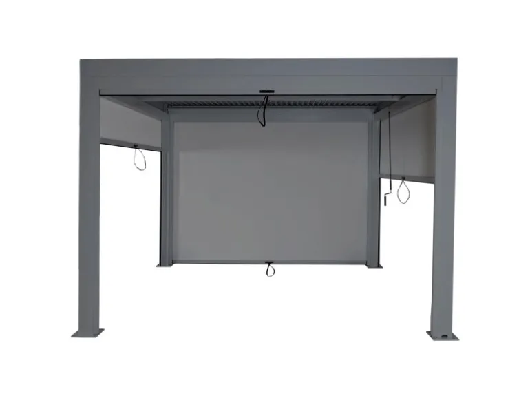 MCW Pergola L46 mit Seitenwand Anthrazit 3x3m
