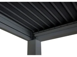 MCW Pergola L46 mit Seitenwand Anthrazit 3x3m