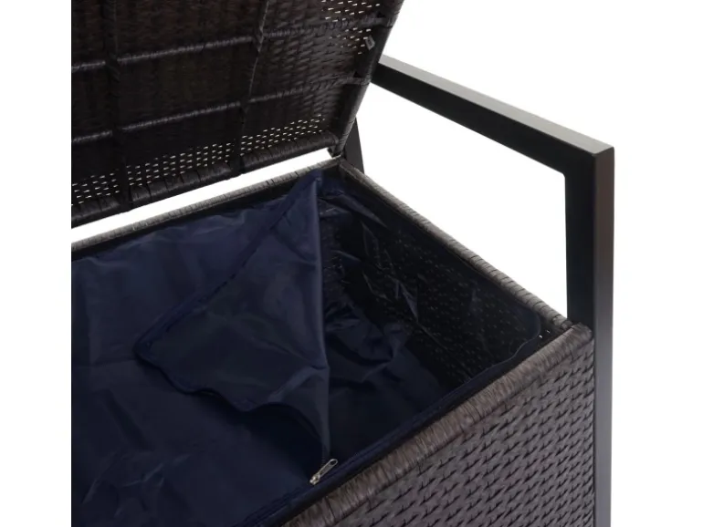 MCW Poly-Rattan 3er Sitzbank F39 Grau Kissen Grau