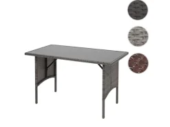 MCW Poly-Rattan Esstisch G16 Grau