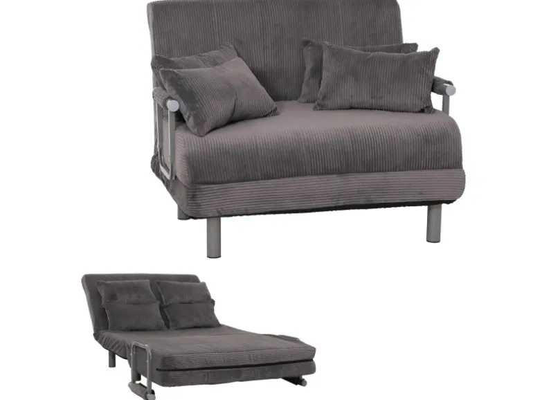 MCW Schlafsessel K29 Stoff Cord 330g/m² Dunkelgrau