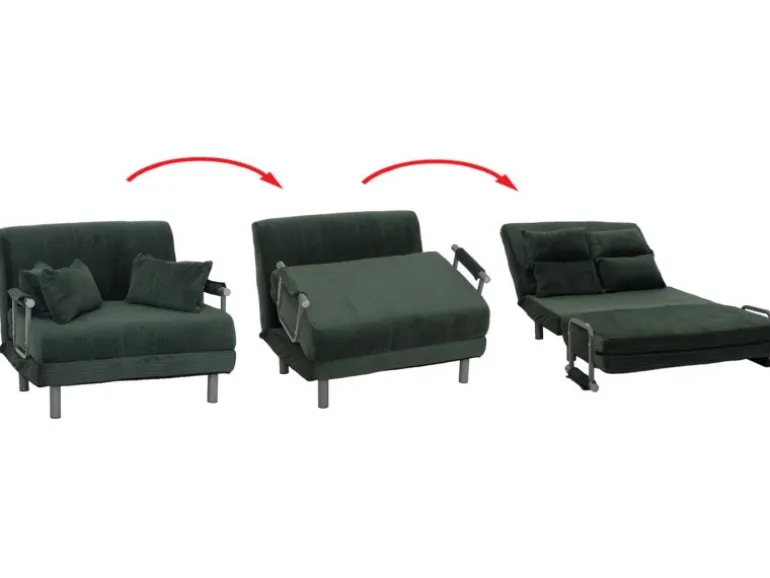 MCW Schlafsessel K29 Stoff Cord 330g/m² Grün