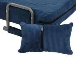 MCW Schlafsessel K29 Stoff Cord 330g/m² Blau