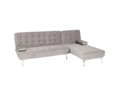 MCW Schlafsofa K22 Samt Grau