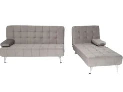 MCW Schlafsofa K22 Samt Grau