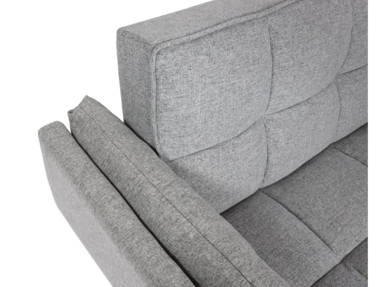 MCW Schlafsofa K18 Stoff/Textil Hellgrau