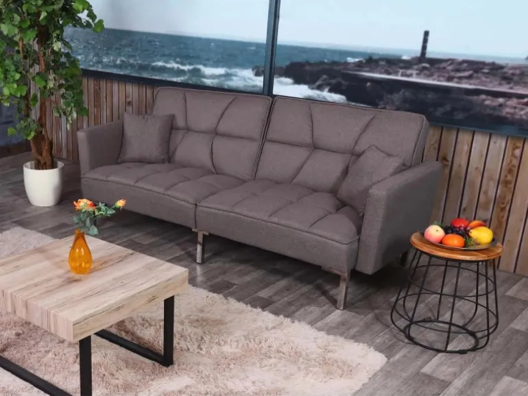 MCW Schlafsofa K65 Stoff/Textil Grau