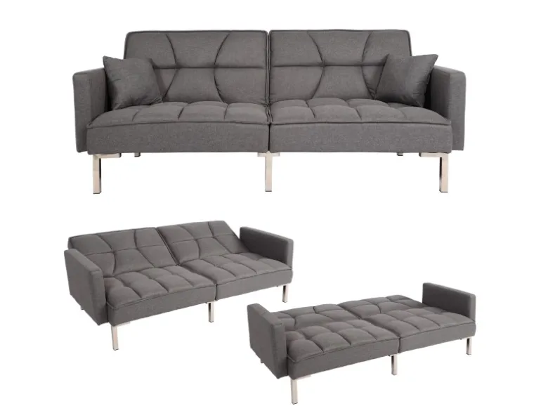MCW Schlafsofa K65 Stoff/Textil Grau