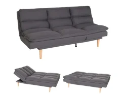 MCW Schlafsofa M79 Stoff/Textil Dunkelgrau