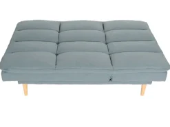MCW Schlafsofa M79 Stoff/Textil Blau-Grau