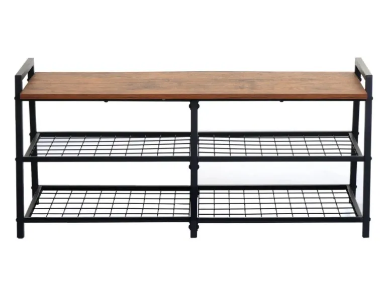MCW Schuhregal A27 40x107x38cm Wildeiche-Optik
