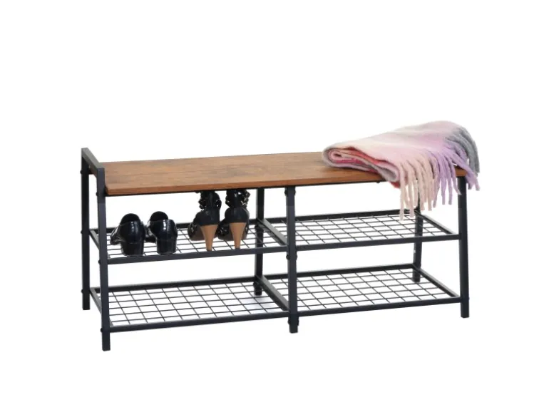 MCW Schuhregal A27 40x107x38cm Wildeiche-Optik