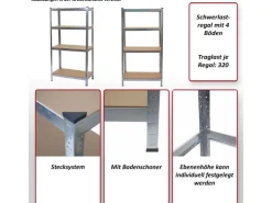 MCW Schwerlastregal D67 Schwarz