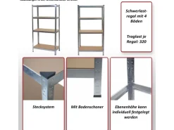 MCW Schwerlastregal D67 Verzinkt