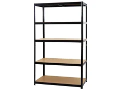 MCW Schwerlastregal E33 Schwarz 200x120x60cm